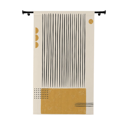 Ochre Cadence Window Curtain