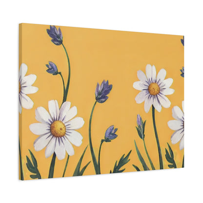 Spring Daisies Stretched Canvas Wall Art