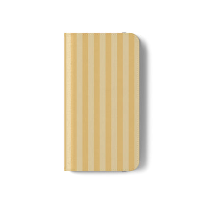 Buttercup Stripe Vegan Leather Flip Case