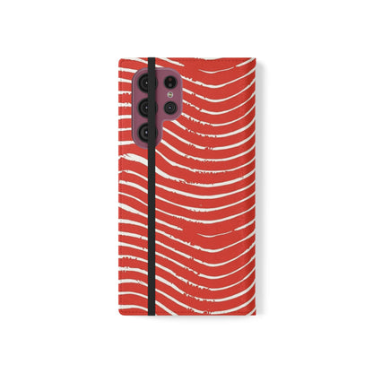 Scarlet Tide Vegan Leather Flip Case