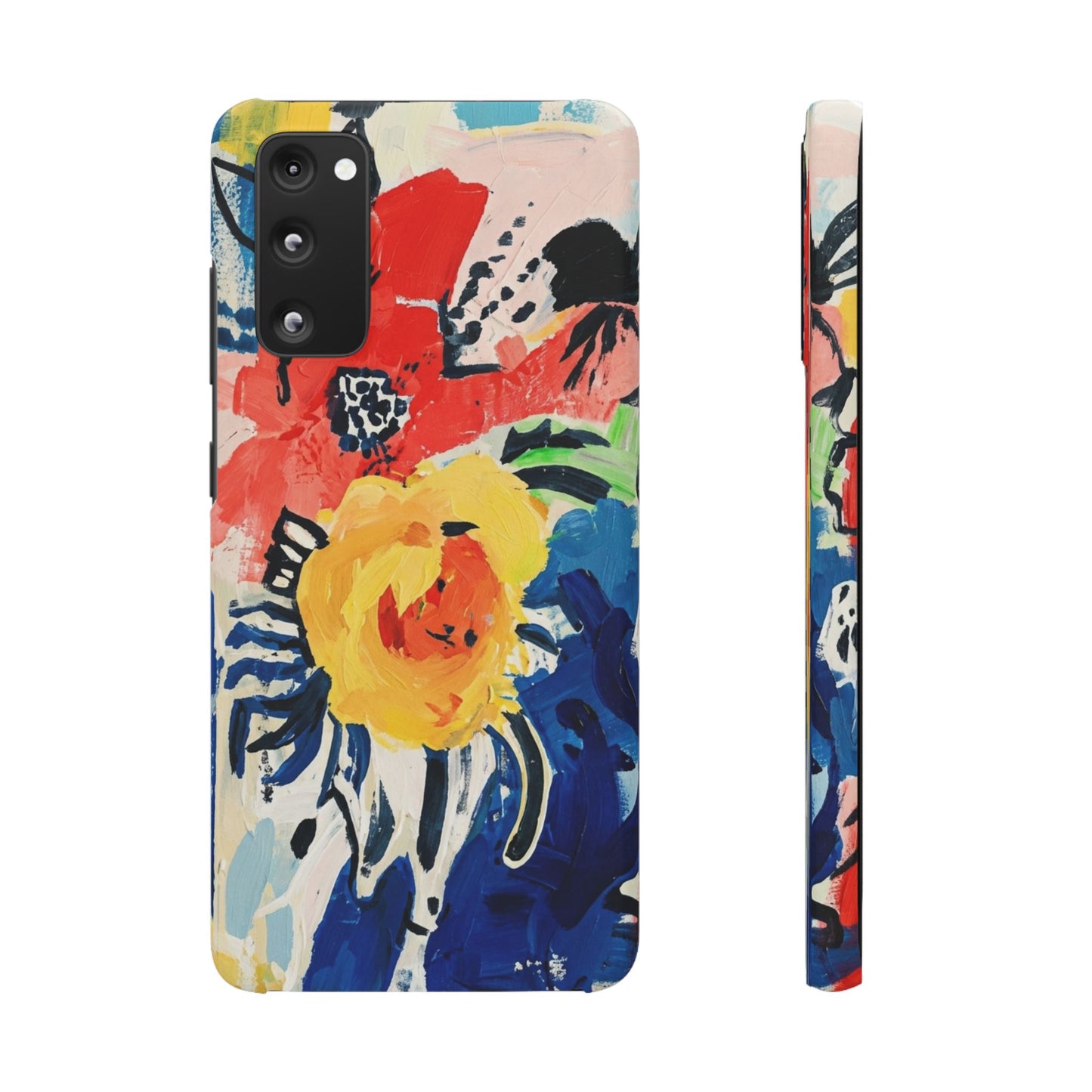 Abstract Flora Snap Phone Case