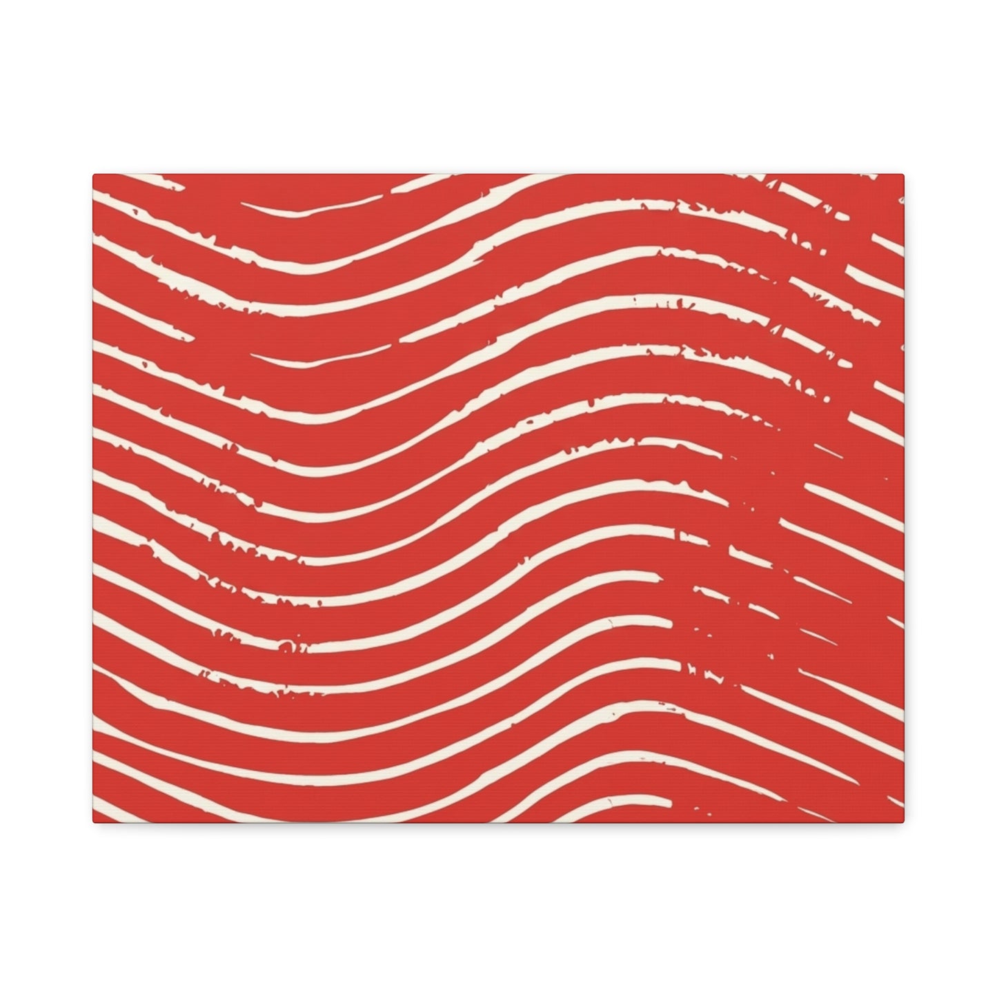 Scarlet Tide Stretched Canvas Wall Art